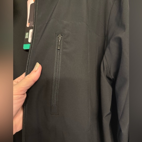 Banana Republic Black Stretch Bomber Jacket XL NWT - Picture 13 of 16